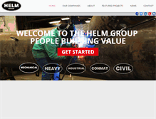 Tablet Screenshot of helmgroup.com